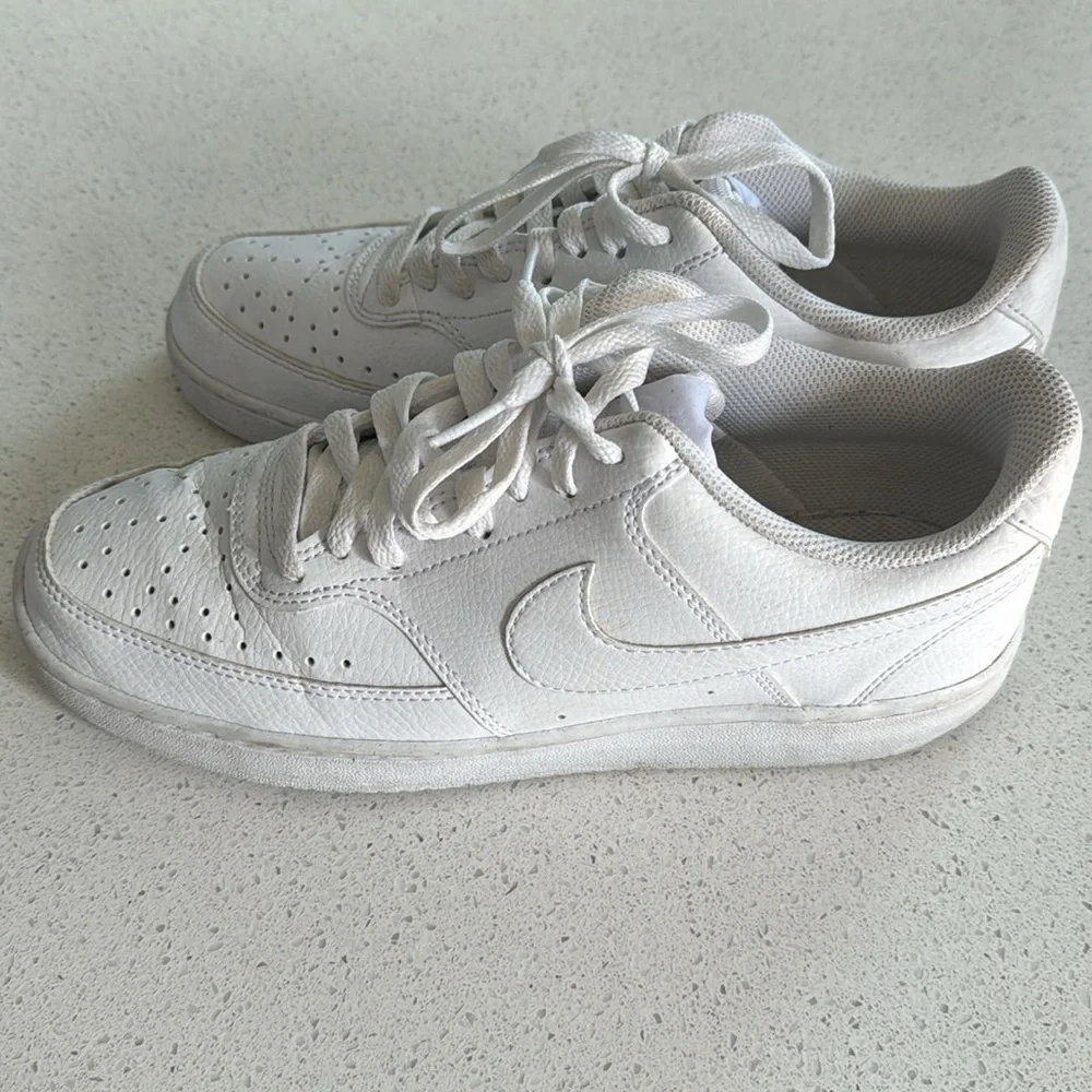 🍍 Nike Air Force 1 Low Men's White on White Size 8.5M Leather🍍